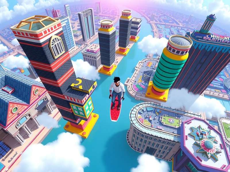 Hyderabad Sky Surfer Gameplay